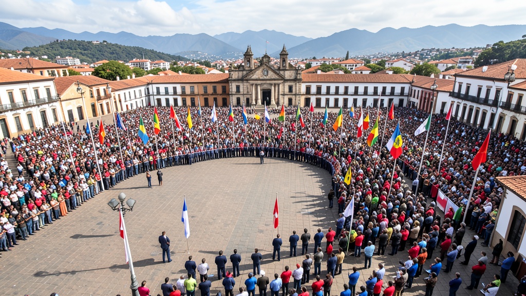Flor Palomeque y su hijo Roberto: el emotivo juramento a la bandera